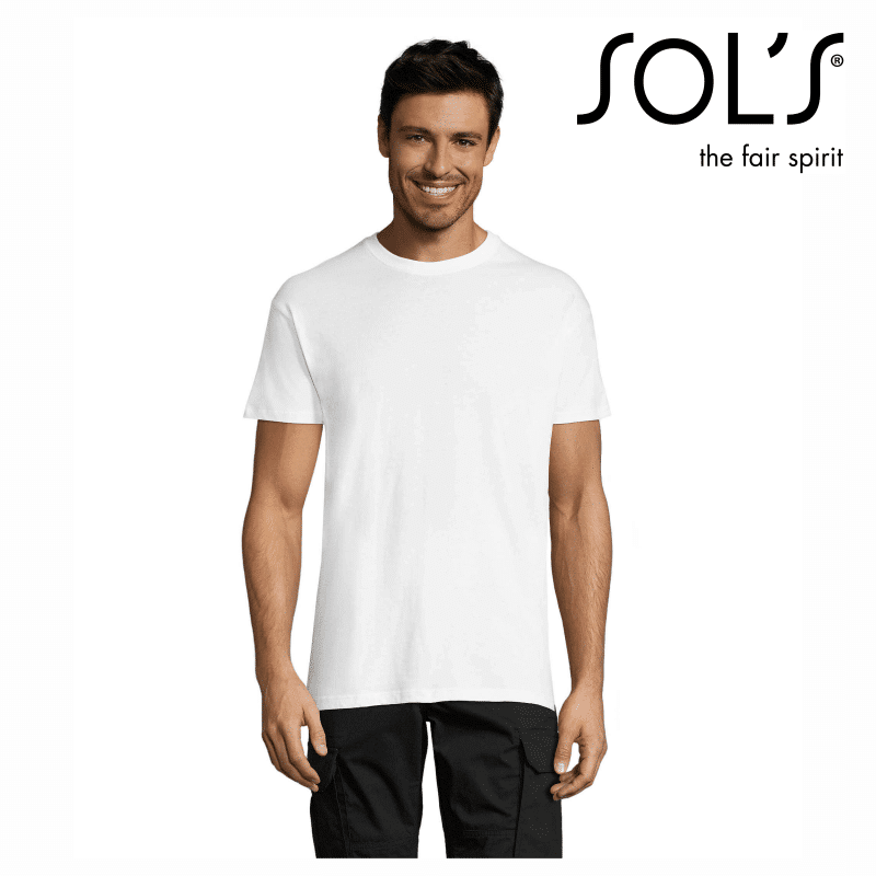 Διαφημιστικά μπλουζάκια Sols λευκά (LIV11380)